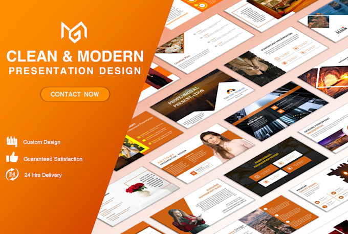 design clean and modern powerpoint presentation ppt slides