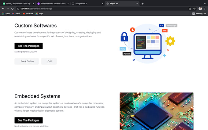 make full stack website