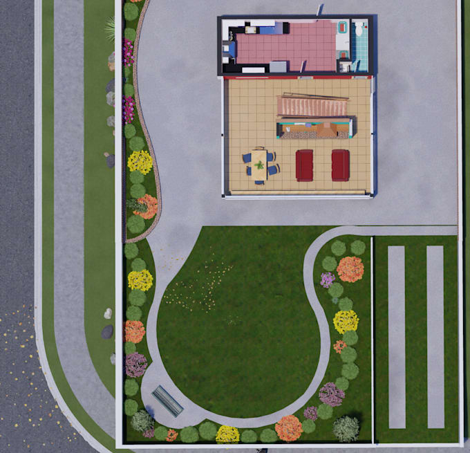 make 3d floor plan 2d floorplan wiht rendering