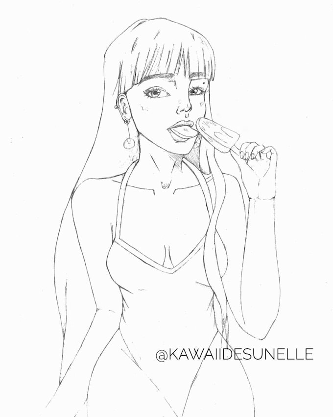 draw you a sketch or lineart