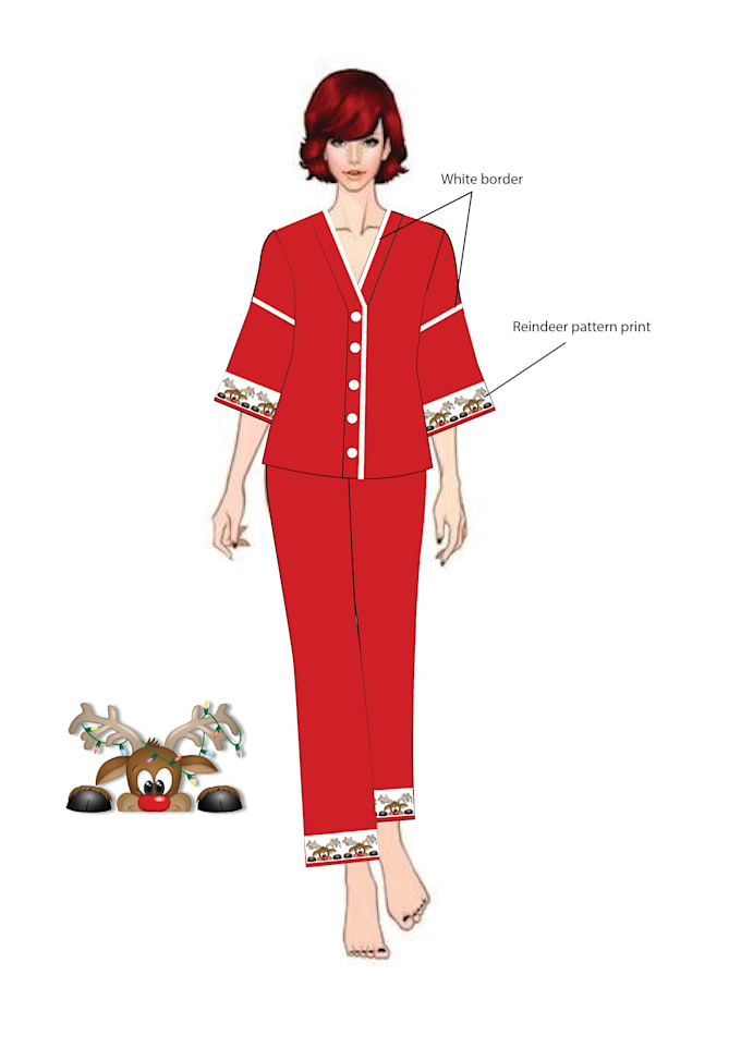 Create fashion illustration, fashion flat character from your image for
