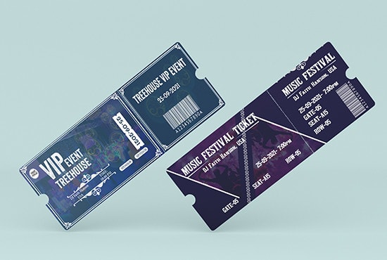 design ticket, invitations, and coupons for any event