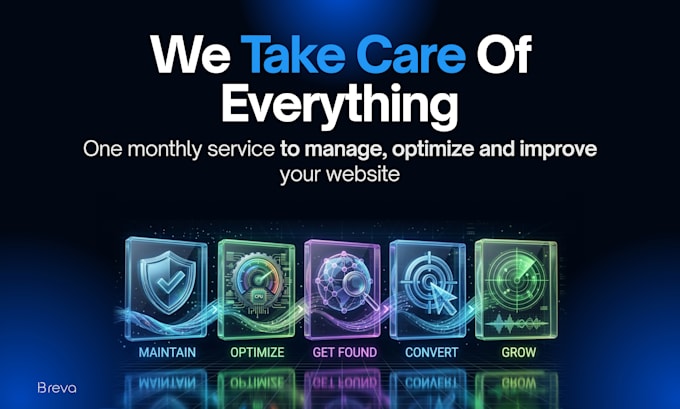 provide monthly website maintenance, SEO and growth