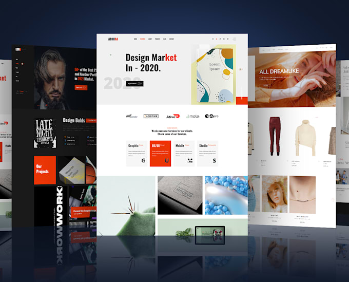 convert psd, xd, figma to wordpress with elementor and gsap animation