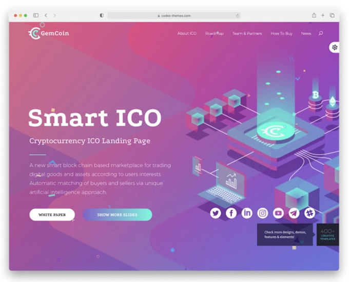 create a cryptocurrency, coin or meme token website