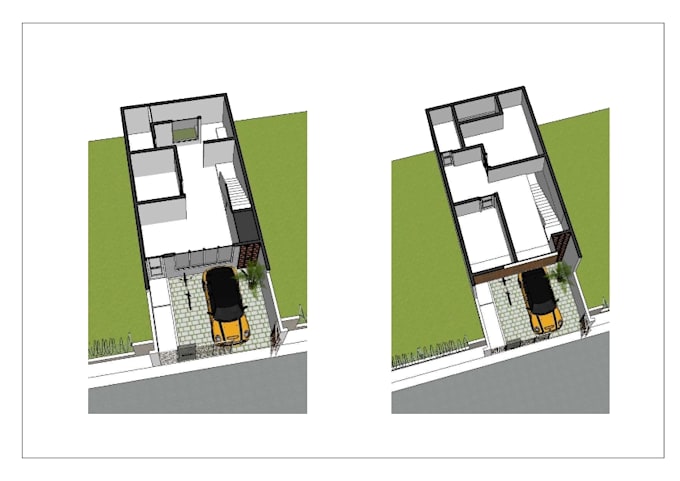 create 3d model exterior and interior