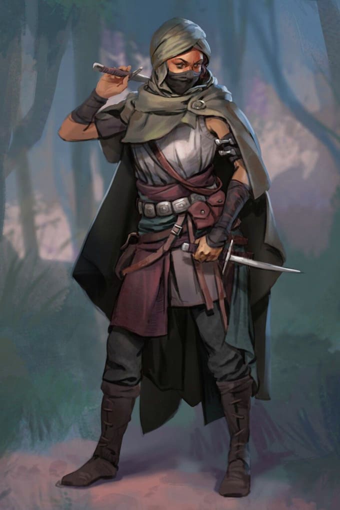 Draw dnd character art, sci fi art and dnd party by Queenfty | Fiverr