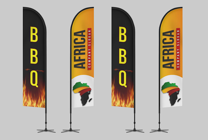 do amazing design feather flag, tear drop, or roll up banner