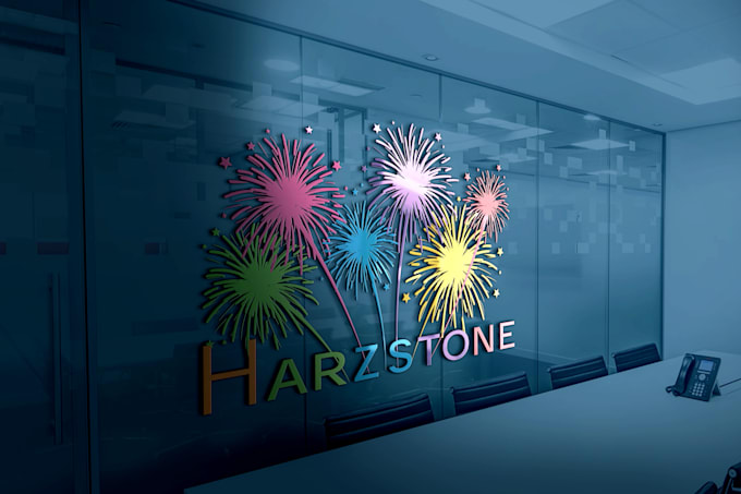 design a unique firework logo for your business