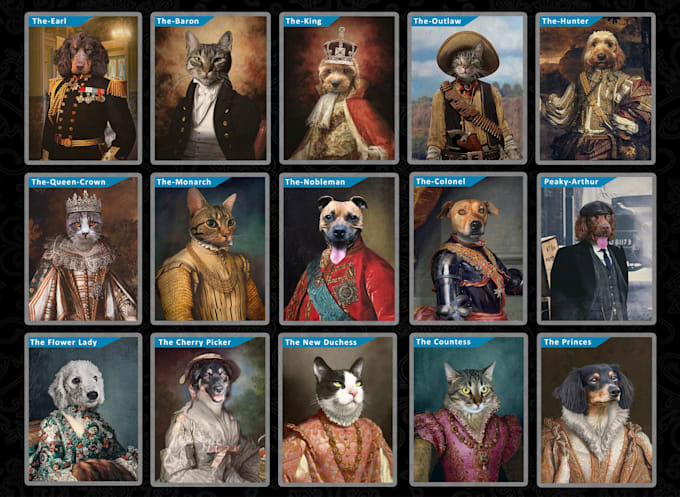 create pet portrait from your pet photos