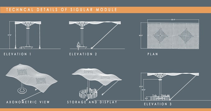 make perspective sections and axonometric views