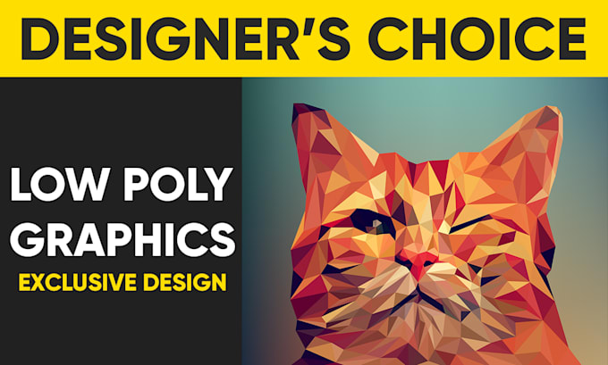 design geometric, low polygonal, line art design for you