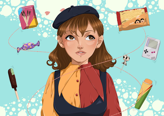 draw anime art illustration