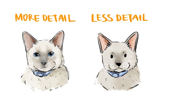 draw a simple watercolor portrait of your pet