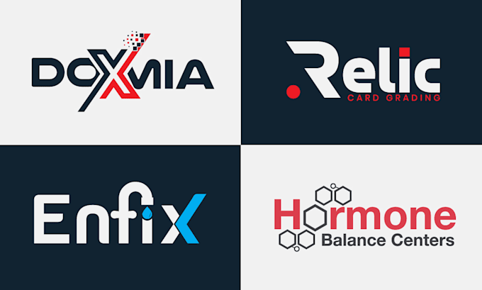 design text based logo for your business
