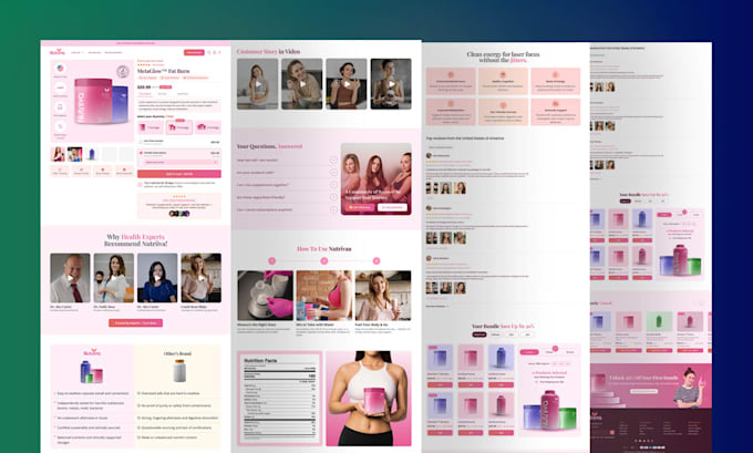 high converting wordpress ecommerce website design, single product store design
