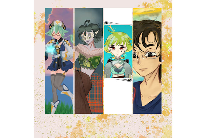 make 2d, art, fanart people, anime, ocs etc in my artstyle