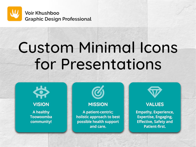 design custom minimal icons for your presentation