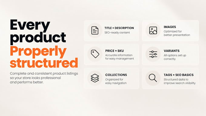 be your shopify product listing specialist for SEO and setup