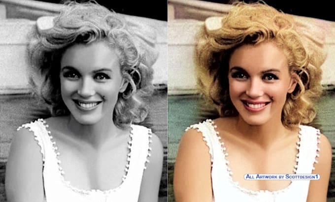 colour black and white images