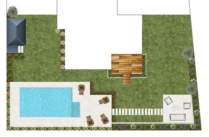 do architectural landscape design, 2d and 3d representations