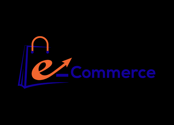 create a modern ecommerce store and online shop logo