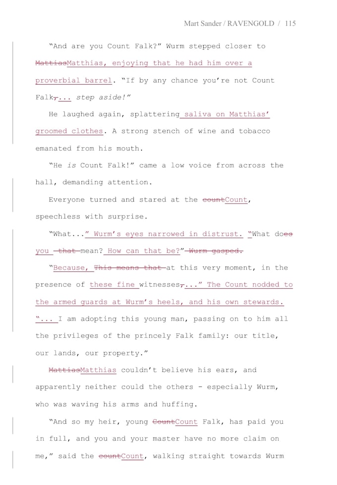 proofread, copy edit and format your book or screenplay