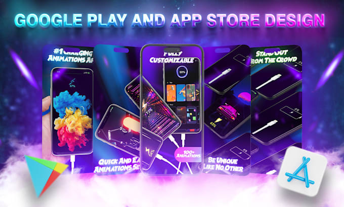 be creating screenshots for google play and app store