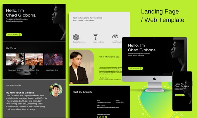 design web template, figma web design, mockups, website UI UX