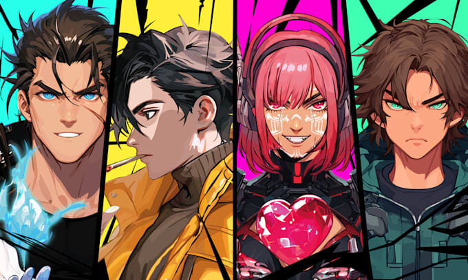 do 2d anime style nft art