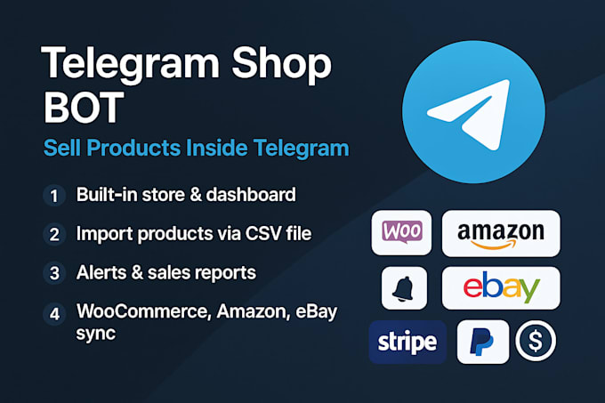 develop your telegram product selling bot and mini app