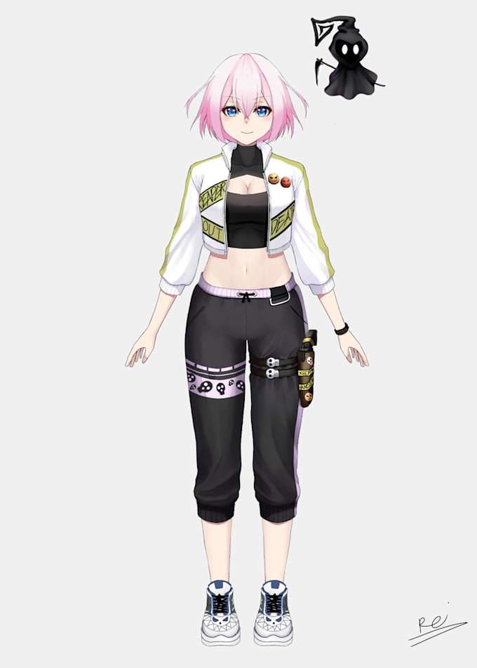 make you a character design and reference sheet