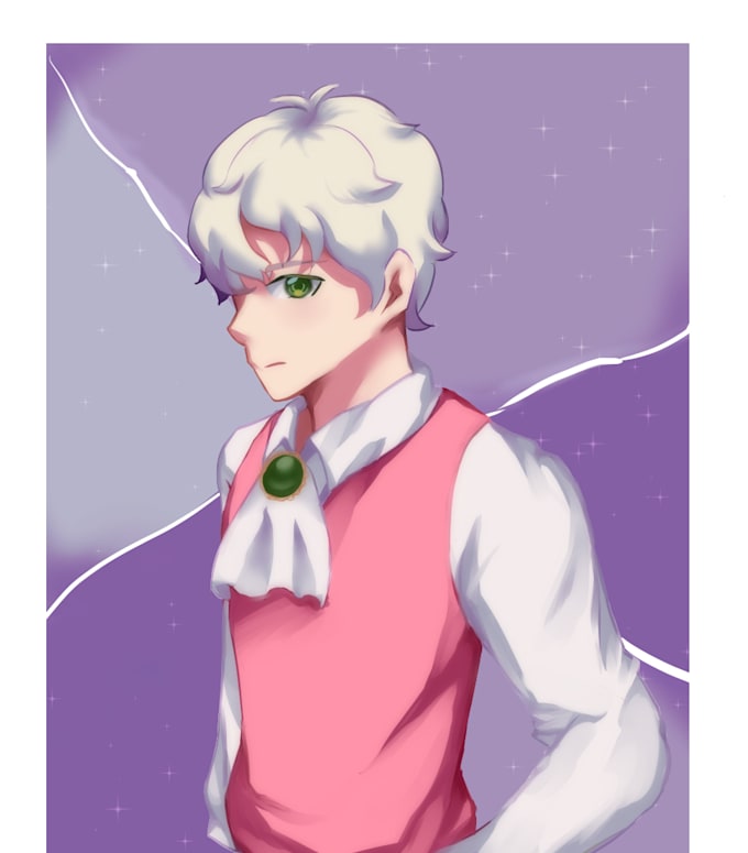 create illustration and character design in anime style