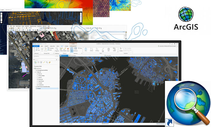do gis mapping with arcmap, qgis, envy, grass, and arcgis