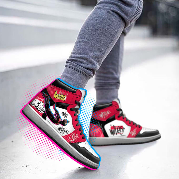 Scarpe da ginnastica personalizzate spiderman miles morales