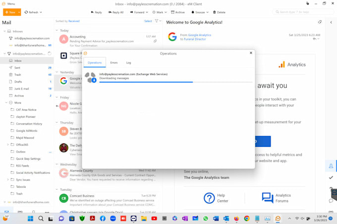 repair, fix any problems in mailbird remotely