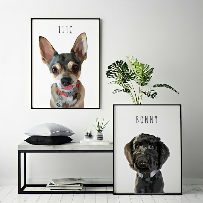 draw your pet into vector illustration