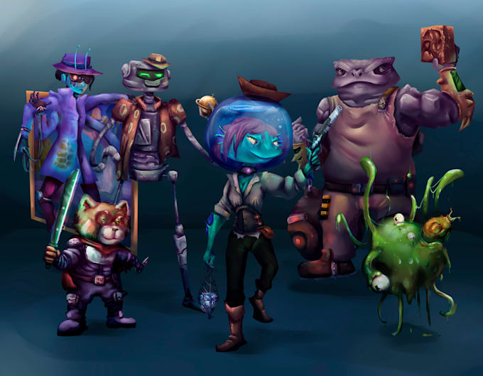 do a scifi or fantasy digital painting