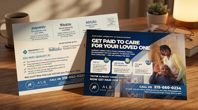recreate your ai design as a high resolution print ready flyer, postcard or ad