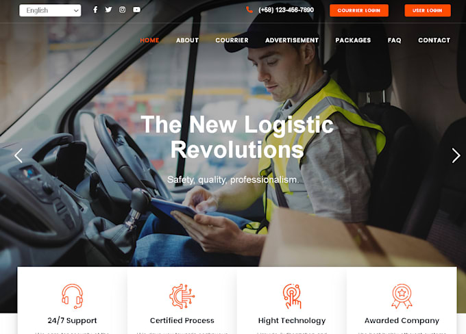 develop your website with PHP laravel framework