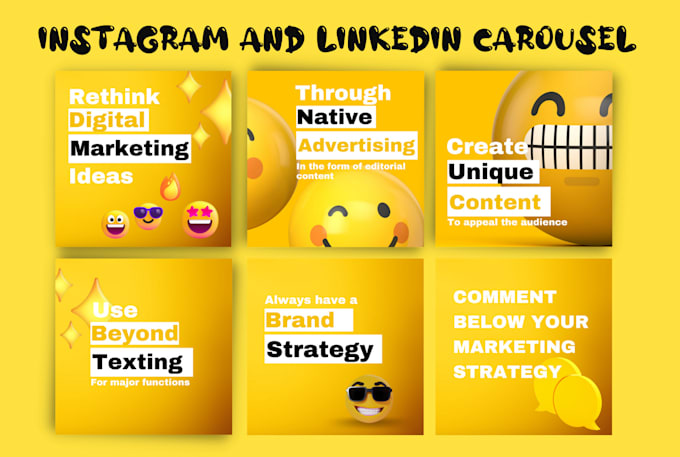 design custom social media carousel posts for instagram