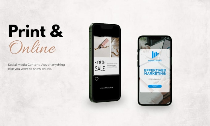 design a professional flyer, poster or postcard, no ai, human made