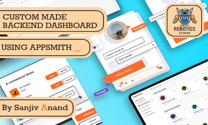 create internal and backend dashboard using appsmith