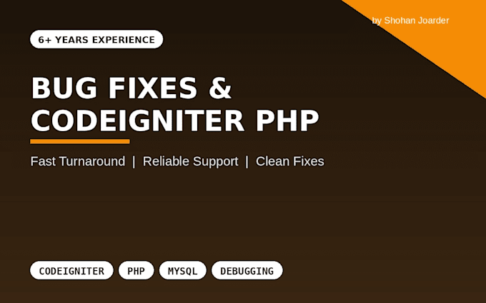 fix bugs, issues, customize, develop in codeigniter core PHP
