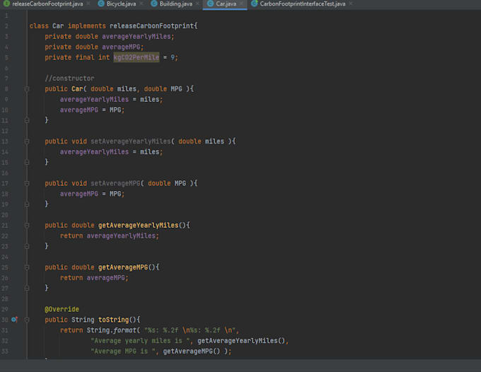 make best java oop assignments, projects