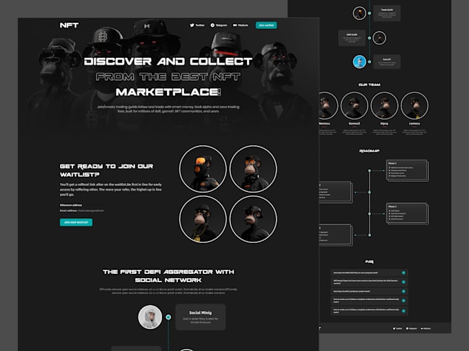 create a unique figma website and landing page UI UX design