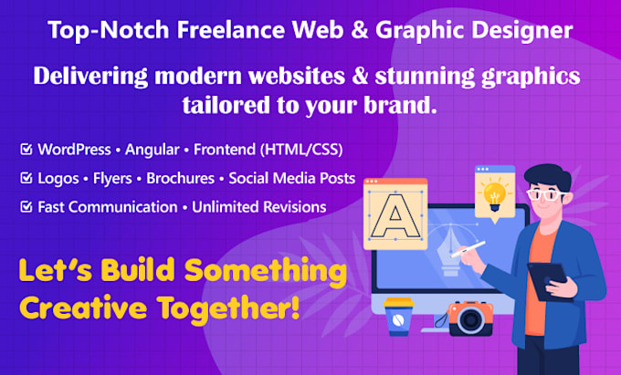 be your top notch freelance web graphic designer