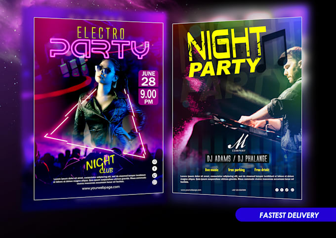 design creative flyers and brochures for your needs