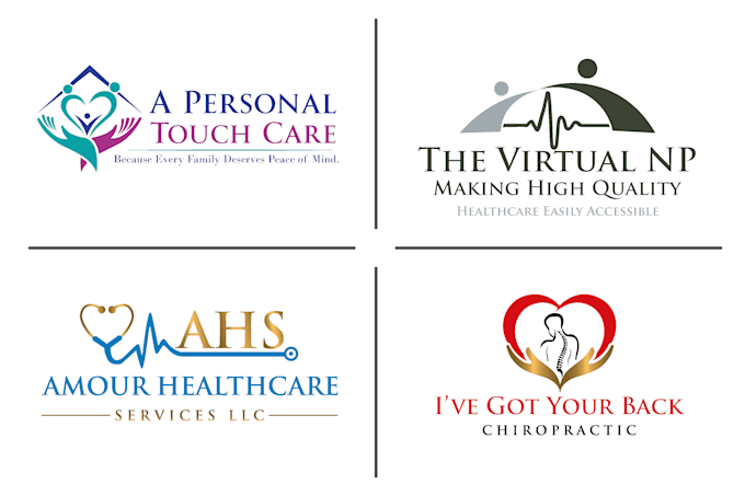 do unique home care healthcare dental nursing wellness logo