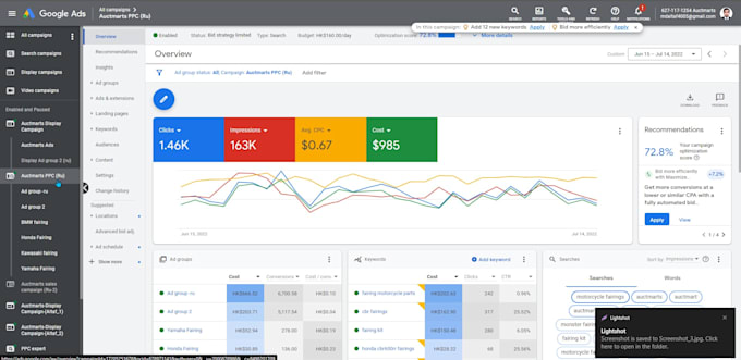 setup and optimize your google ads PPC campaigns and display campaigns